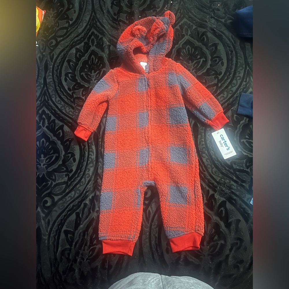 Plush Carter’s onesie set